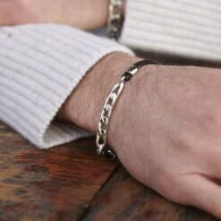 Lucleon Bracelet Gravel Lenn En Acier Argenté -Bijouterie Soldes Boutique 008 copy