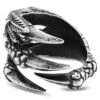 Moody Mason Bague "La Griffe De Dragon" Noire & Acier -Bijouterie Soldes Boutique 1 1.4ed973d97a6ae552d38fc7558bf96d1c 8
