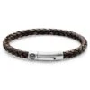 Lucleon Bracelet Collins En Cuir Marron Et Noir - 6 Mm