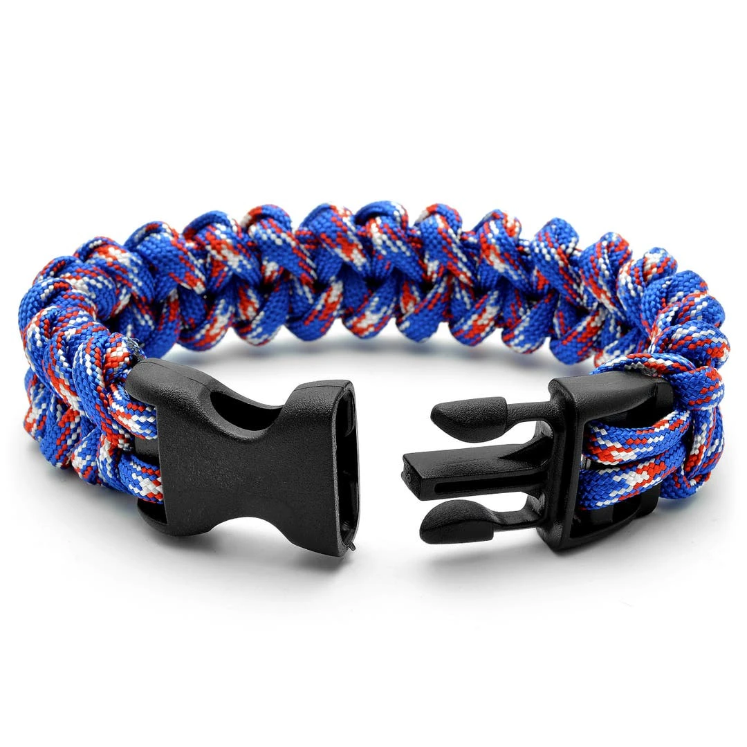 Tailor Toki Bracelet Paracord Bleu & Rouge 4 Tailor Toki Bracelet Paracord Bleu & Rouge – Image 2