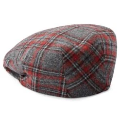 Fawler Casquette Plate Fido Ivy En Tartan Rouge -Bijouterie Soldes Boutique 1 2 copy 31