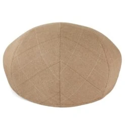 Fawler Casquette PlateTirreno à Carreaux De Couleur Sable Foncé -Bijouterie Soldes Boutique 1 4 129 1 89