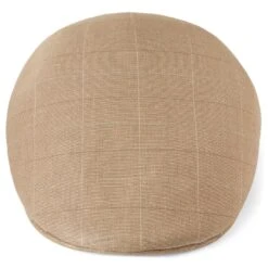 Fawler Casquette PlateTirreno à Carreaux De Couleur Sable Foncé -Bijouterie Soldes Boutique 1 5 90 1 62