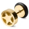 Lucleon Boucle D'oreille L'étoile En Acier Doré 1 Lucleon Boucle D'oreille L'étoile En Acier Doré -Bijouterie Soldes Boutique 10 187aa4c06d7db43dad343b262a6356b0a