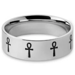 Lucleon Anneau Ankh En Acier Argenté -Bijouterie Soldes Boutique 10 289480c761f313f8e230838be985628c1 8