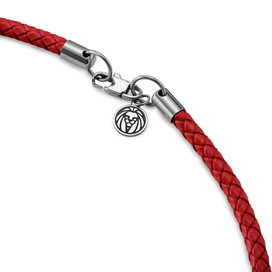 Lucleon Tenvis | Collier En Cuir Rouge 5 Mm 5 Lucleon Tenvis | Collier En Cuir Rouge 5 Mm – Image 3