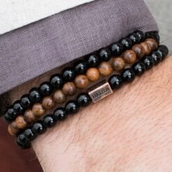 Lucleon Bracelets Lucleon Le Bois Et La Pierre -Bijouterie Soldes Boutique 10 lucleon wood stone bracelets cropped2