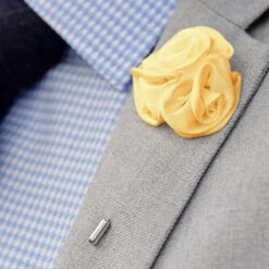 Warren Asher Boutonnière à Fleur De Rose Pêche -Bijouterie Soldes Boutique 10908 lapel pin 2