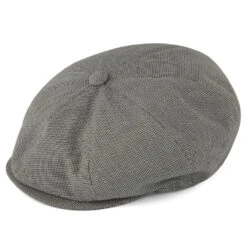 Fawler Casquette Gavroche Spicchi Gris Pied-de-poule