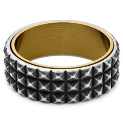 Lucleon Anneau Couleur Noir Vintage Et Or Pearce Pyramis -Bijouterie Soldes Boutique 11 2d230f2d24b3fd24961e00242473fbbbb 8