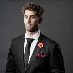 Warren Asher Boutonnière Orange Deluxe -Bijouterie Soldes Boutique 11013 04