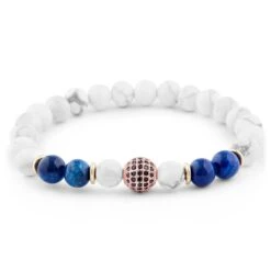 Neshraw Bracelet Blanc & Doré Royal