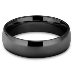 Lucleon Anneau Aesop Cade En Titane Noir -Bijouterie Soldes Boutique 12 1up