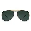 Lucleon Occasus | Lunettes De Soleil Aviator Dorées à Verres Verts Dégradés -Bijouterie Soldes Boutique 12 2 sull