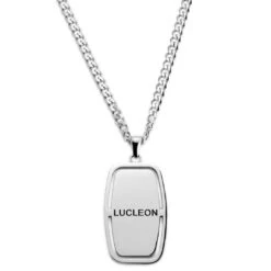Lucleon Collier à Plaque Militaire Argentée Icarus Gael -Bijouterie Soldes Boutique 12 23893533911bad2a96ee7668f212422ac