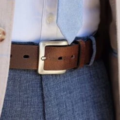 BSWK Ceinture En Cuir Marron Vintage 10 BSWK Ceinture En Cuir Marron Vintage -Bijouterie Soldes Boutique 12220 belt