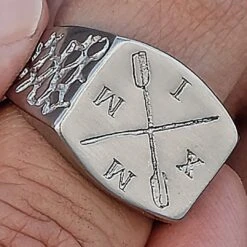 Lucleon Chevalière En Acier Titus 12 Lucleon Chevalière En Acier Titus -Bijouterie Soldes Boutique 12748best