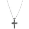 Fort Tempus Collier Avec Crucifix Gravé -Bijouterie Soldes Boutique 12 37 1 16 2 50