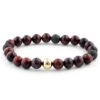 Neshraw Bracelet De Pierre Bordeaux Classique -Bijouterie Soldes Boutique 12 37 1 16 2 91