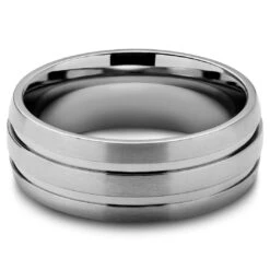 Lucleon Anneau Aesop Reed En Titane Argenté -Bijouterie Soldes Boutique 13 1up