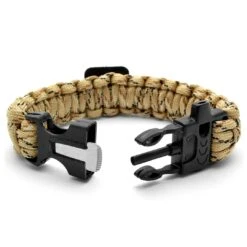 Tailor Toki Bracelet Paracord Couleur Sable Avec Design De Boussole, Sifflet Et Allume-feu -Bijouterie Soldes Boutique 13 2 63