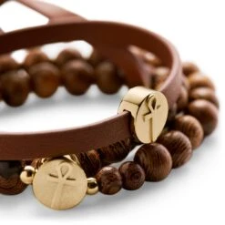 Lucleon Set De Bracelets Bruns Et Dorés Ankh -Bijouterie Soldes Boutique 13 467ecdb972abffb5c909fe42dd7e128ba 3