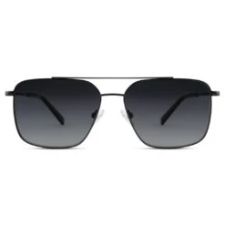 Lucleon Occasus | Lunettes De Soleil Carrées Aviator à Verres Bleus Polarisés