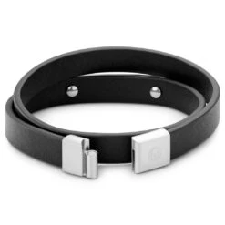Lucleon Nomen | Bracelet En Cuir Noir Avec Plaque D'identité En Métal Argenté 9 Lucleon Nomen | Bracelet En Cuir Noir Avec Plaque D'identité En Métal Argenté -Bijouterie Soldes Boutique 14 3imme 3