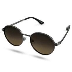 Lucleon Occasus | Lunettes De Soleil à Monture Gris Anthracite Et Verres Verts Polarisés -Bijouterie Soldes Boutique 15 1 sull