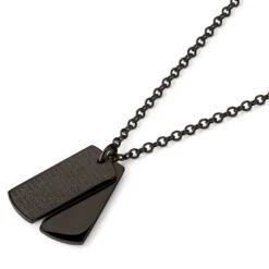 Lucleon Collier à Plaque Militaire Couleur Bronze Gunmetal La Déclaration. -Bijouterie Soldes Boutique 15 2d0dd8391b6cdb6bb03458b9b5867b8b7