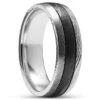 Lucleon Fortis | Bague En Acier Damas Et Titane De Couleur Noire à Double Liseré Argenté - 7 Mm 2 Lucleon Fortis | Bague En Acier Damas Et Titane De Couleur Noire à Double Liseré Argenté - 7 Mm -Bijouterie Soldes Boutique 16 1088c8d90d6fa38d07f13dc5868e59e97 8