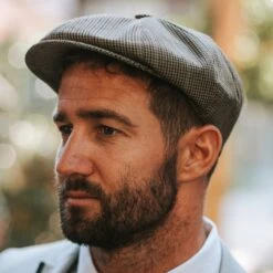 Fawler Casquette Gavroche Spicchi à Motif Pied-de-poule -Bijouterie Soldes Boutique 16568 hat