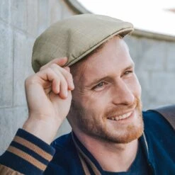 Fawler Casquette Plate Tirreno à Carreaux Gris -Bijouterie Soldes Boutique 16580 hat copy