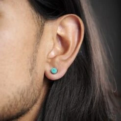 Fort Tempus Boucle D'oreille Magnétique à Cristaux Bleus - 6 Mm -Bijouterie Soldes Boutique 16793 05