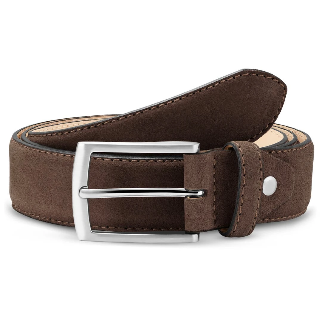 Salt & Hide Ceinture En Cuir Suédé Marron Holden 3 Salt & Hide Ceinture En Cuir Suédé Marron Holden