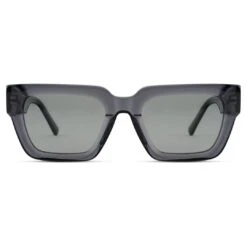 Otsu Occasus | Lunettes De Soleil Carrées Translucides à Verres Gris Polarisés