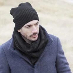Fawler Bonnet Kaleb Kane En Laine Mérinos Noire 10 Fawler Bonnet Kaleb Kane En Laine Mérinos Noire -Bijouterie Soldes Boutique 17301 2