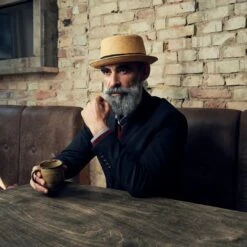 Fawler Chapeau Panama Paolo Moda "Pork Pie" -Bijouterie Soldes Boutique 18008 2