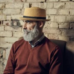 Fawler Chapeau Panama Paolo Moda "Pork Pie" -Bijouterie Soldes Boutique 18008 3