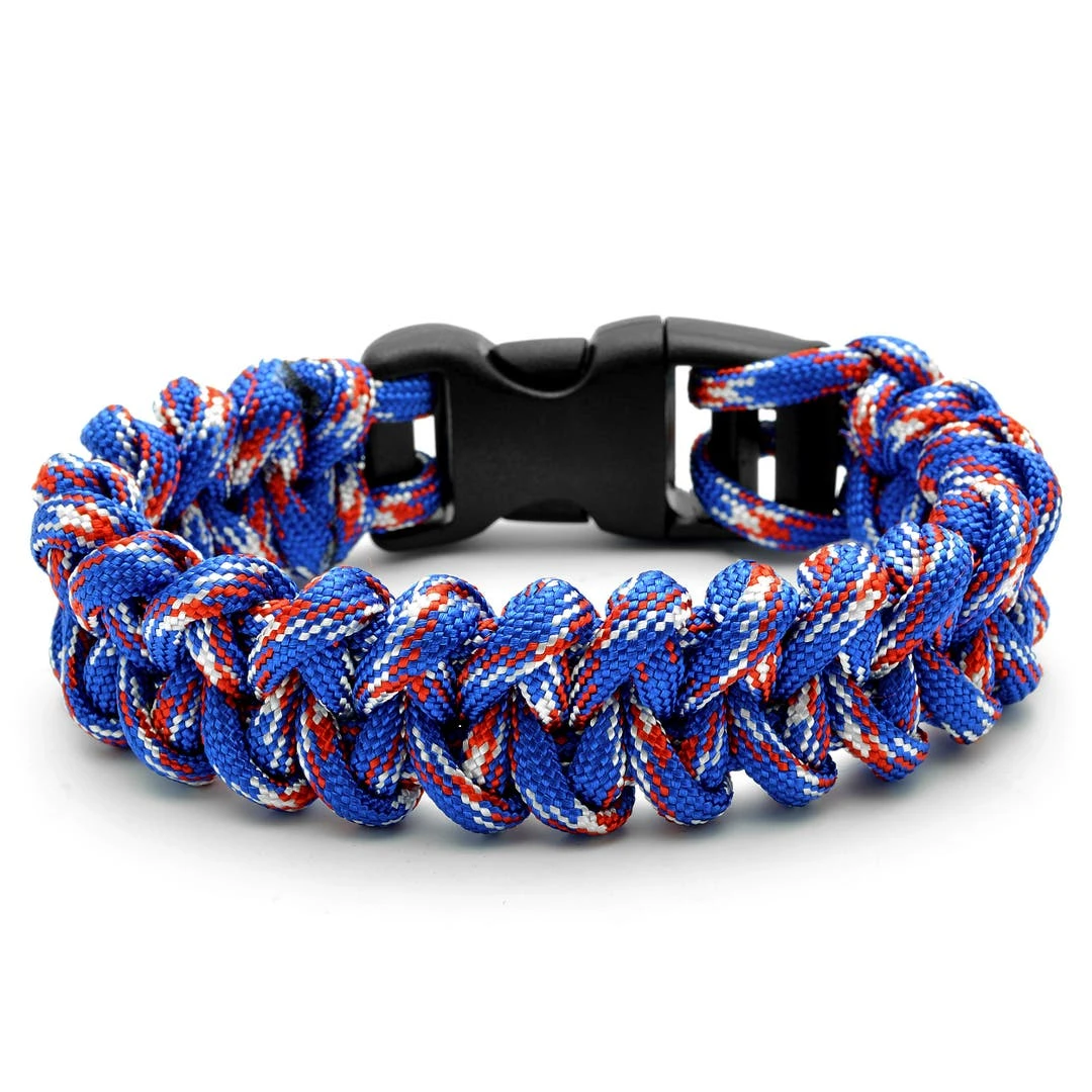 Tailor Toki Bracelet Paracord Bleu & Rouge 3 Tailor Toki Bracelet Paracord Bleu & Rouge