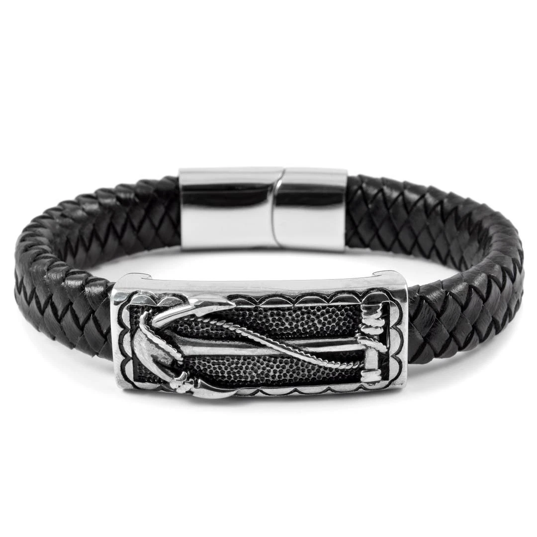Fort Tempus Bracelet En Cuir Ancre 3 Fort Tempus Bracelet En Cuir Ancre