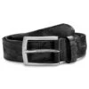 BSWK Vincio | Ceinture Noire En Cuir Pleine Fleur Avec Imprimé Croco 1 BSWK Vincio | Ceinture Noire En Cuir Pleine Fleur Avec Imprimé Croco -Bijouterie Soldes Boutique 2 1 vinko 5