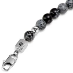 Arkai Bracelets Argentés Rico En Pierre De Lave, Oeil De Tigre Et Pendentif Crâne -Bijouterie Soldes Boutique 2 3.570d78e9de0140fb876e5faf74ec97d0 3