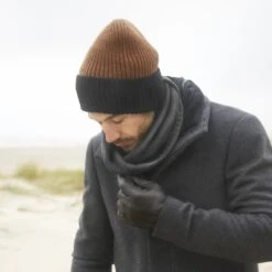 Fawler Bonnet Noir Et Marron Frencis Montagna -Bijouterie Soldes Boutique 20381 2