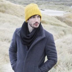 Fawler Bonnet Jaune à Grosses Mailles Fee Montagna -Bijouterie Soldes Boutique 20385 3