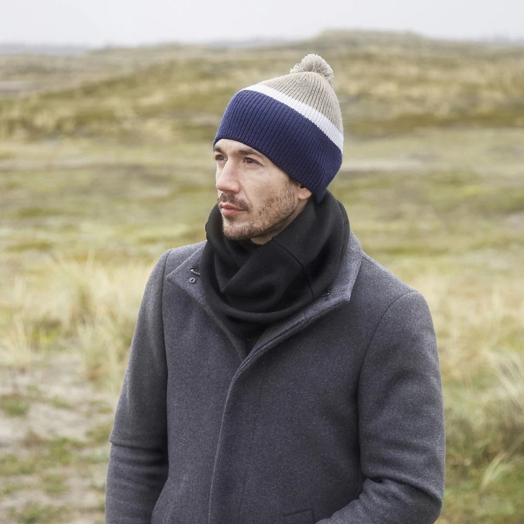 Fawler Bonnet Gris Et Bleu Marine Ferdie Montagna 4 Fawler Bonnet Gris Et Bleu Marine Ferdie Montagna – Image 2