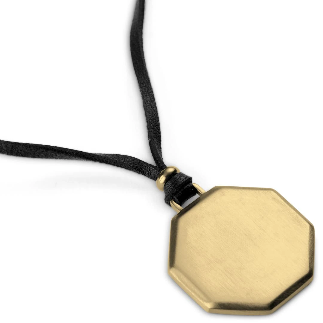 Lucleon Collier Avec Pendentif Octogonal Doré 4 Lucleon Collier Avec Pendentif Octogonal Doré – Image 2