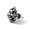 Fort Tempus Boucle D'oreille Avec Crâne En Flammes Et Zircones 1 Fort Tempus Boucle D'oreille Avec Crâne En Flammes Et Zircones -Bijouterie Soldes Boutique 20 2 6