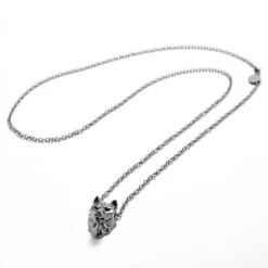 Moody Mason Collier Jax En Acier à Pendentif Tête De Loup -Bijouterie Soldes Boutique 21468 3