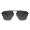 Arkai Occasus | Lunettes De Soleil à Verres Polarisés Gris Clair Et Double Pont Noir Et Transparent -Bijouterie Soldes Boutique 22 1 arksan